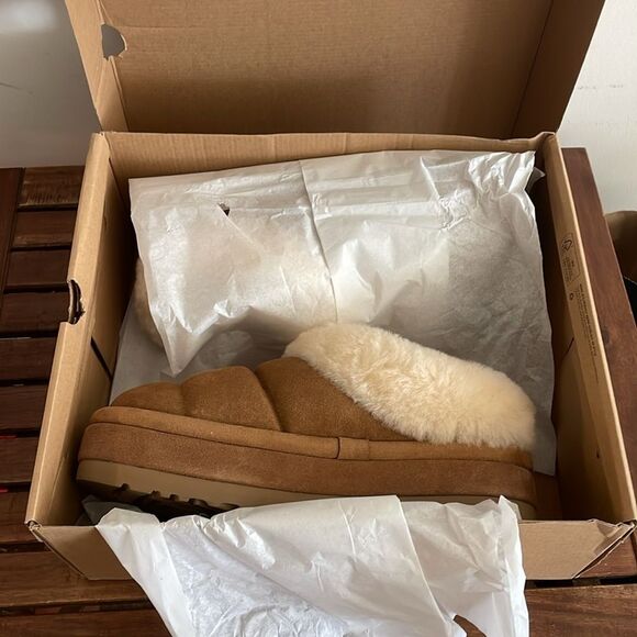 UGG Tazzlita Slip On Cozy Slippers Chestnut USA Women Size 11/UK 9/EU 42 - Picture 13 of 14